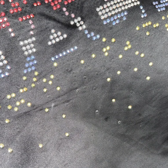 Coach (Rehab) Black Studded Tote Bag with Multicolor Accent - Picture 16 of 17